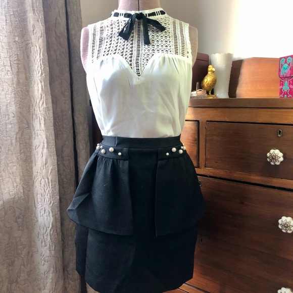 Jealous tomato white high collar blouse - Picture 2 of 4